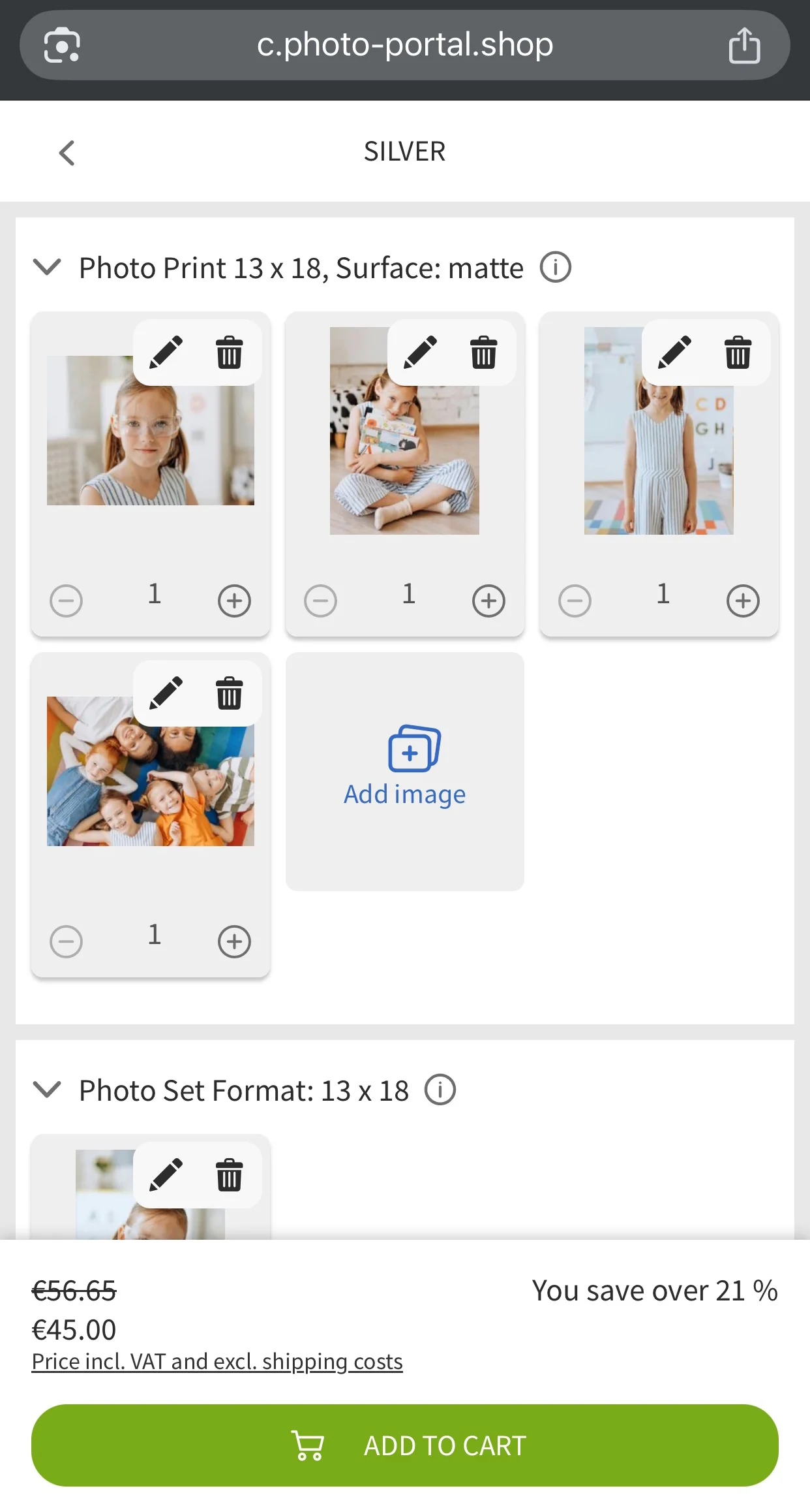 Mobile - Produktset mit Bildern