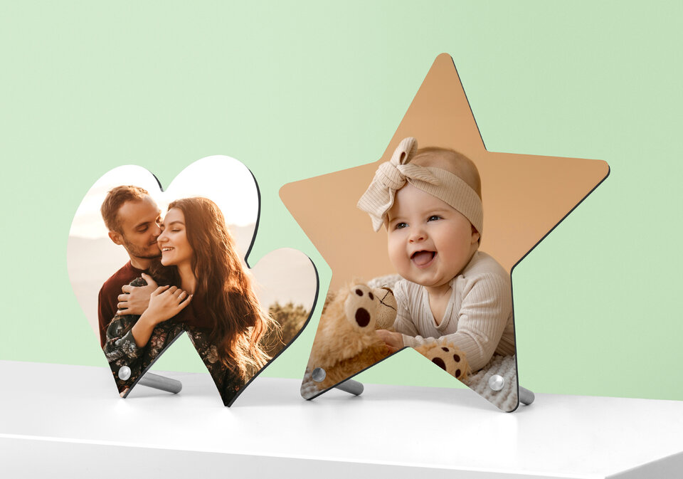 Prikažite svoje spomine v obliki zvezde ali srca