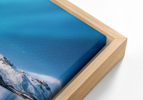 Fotoleinwand Schattenfuge Eiche