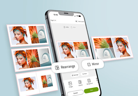 Mobiles Design: Umsortieren und Spiegeln