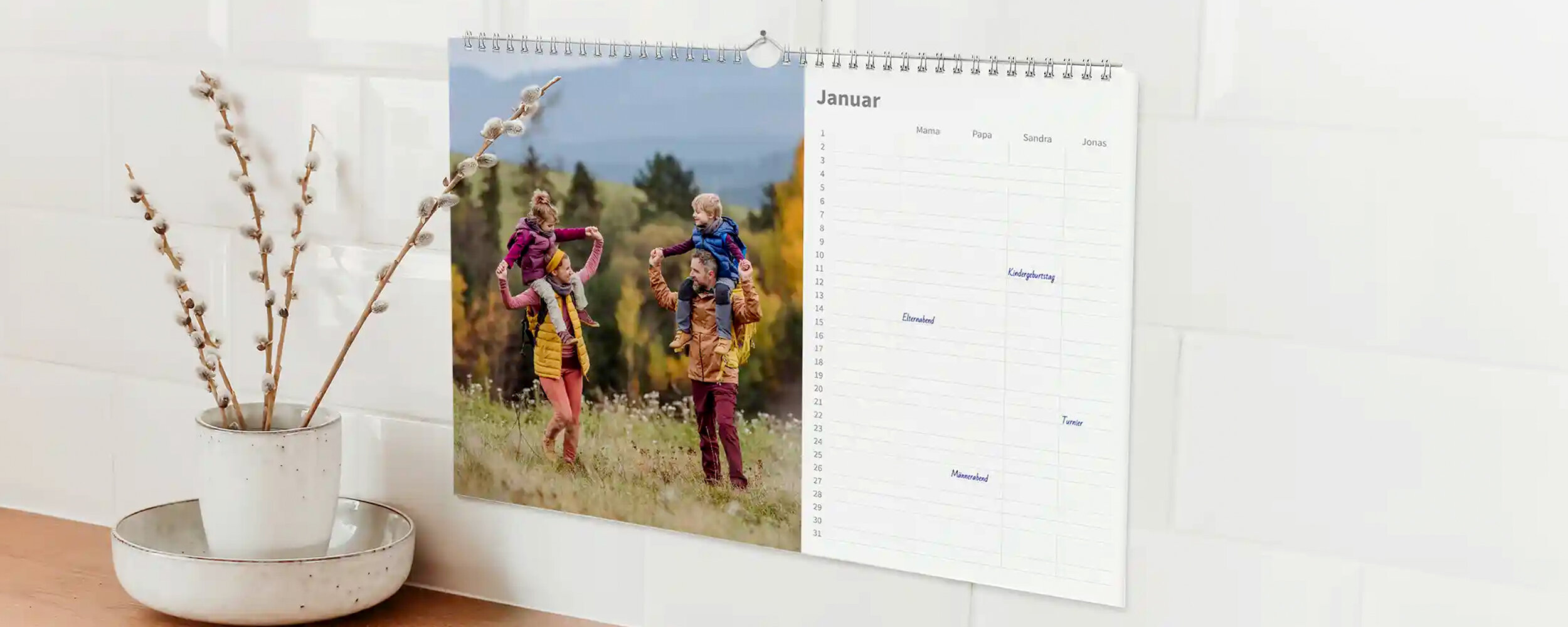 Familien­kalender selbst gestalten