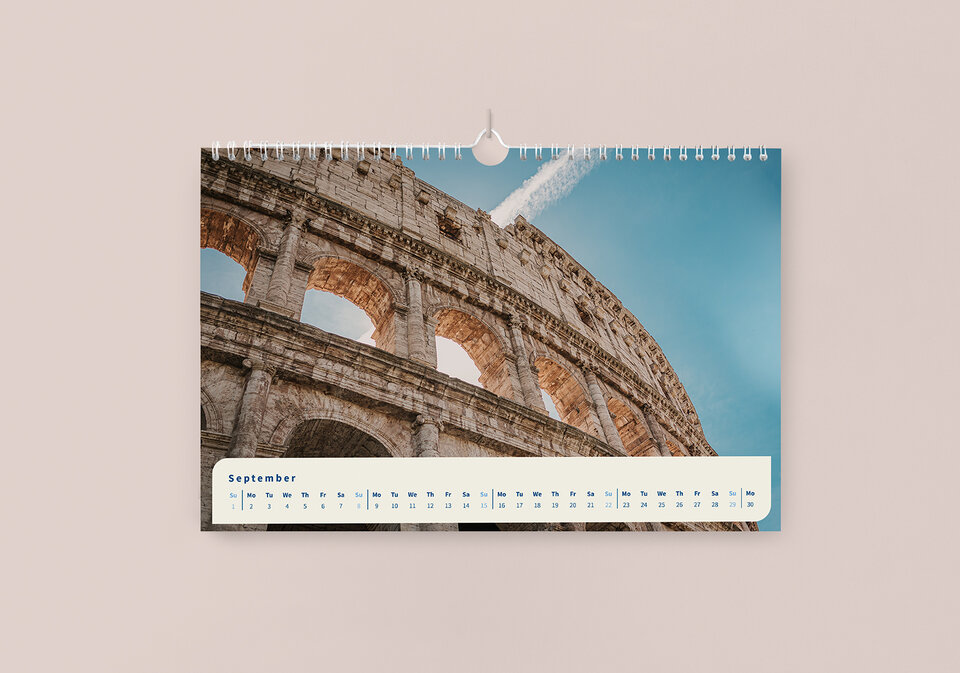 Wandkalender 30 x 20 (A4 quer)