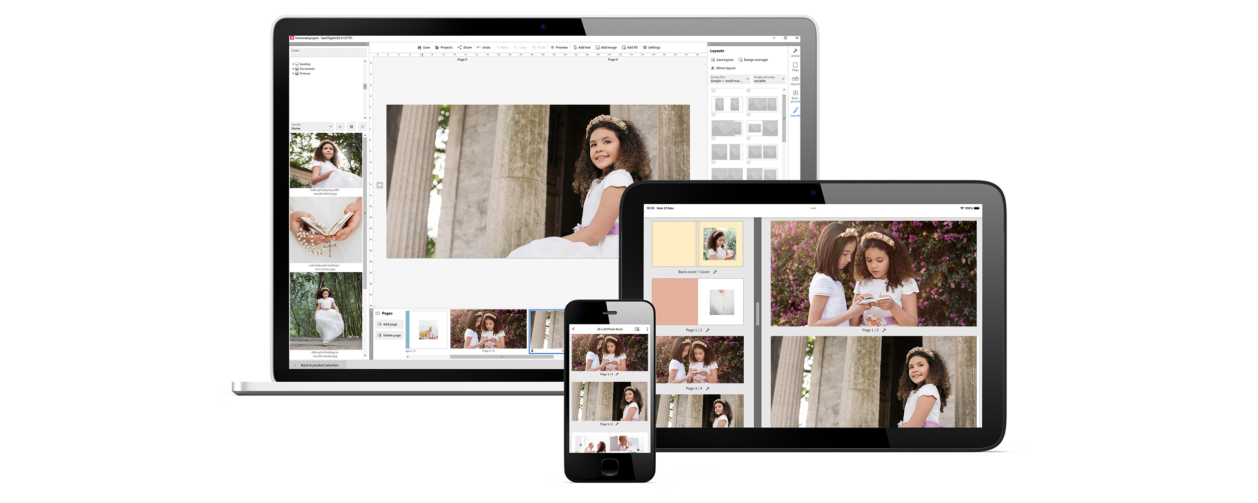 Design your First Communion Photo Books in just a few steps!