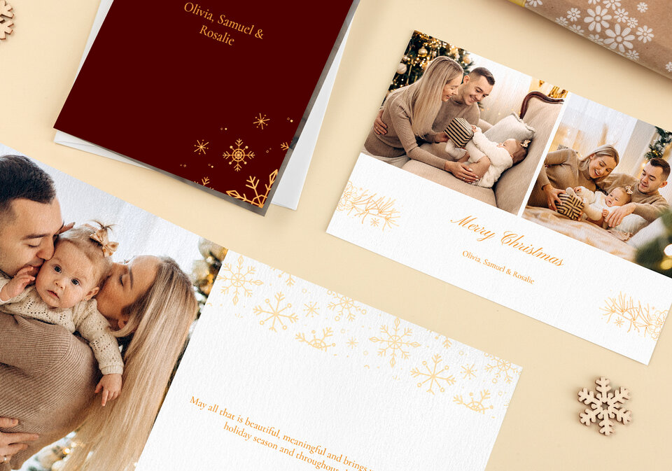 Verschiedene Kartenarten, Formate und Papieroptionen