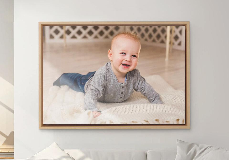 Schattenfugenrahmen für dein Wandbild