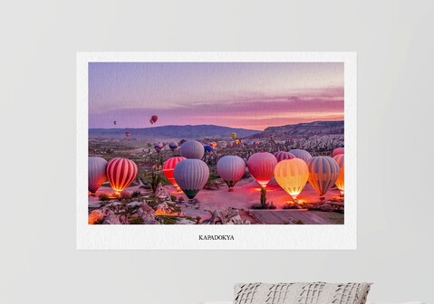 Printed photo poster