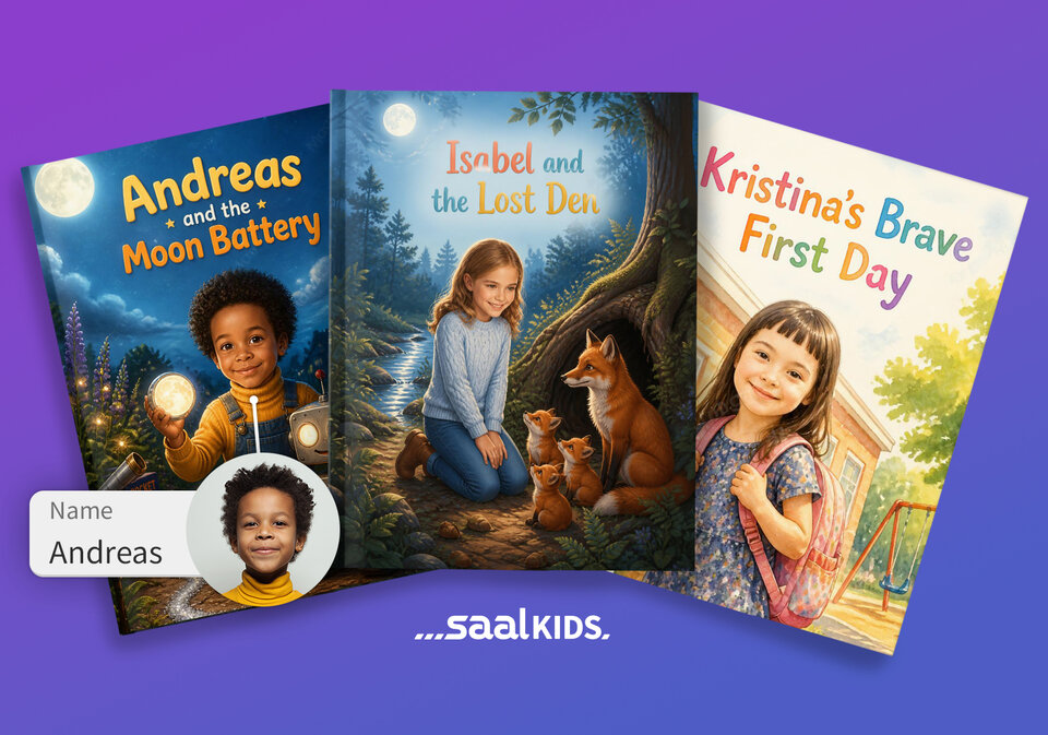Your child, the main character: Discover the new Saal Kids book
