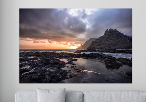 SIMBJOIS - Mensch in LandschaftWandbild