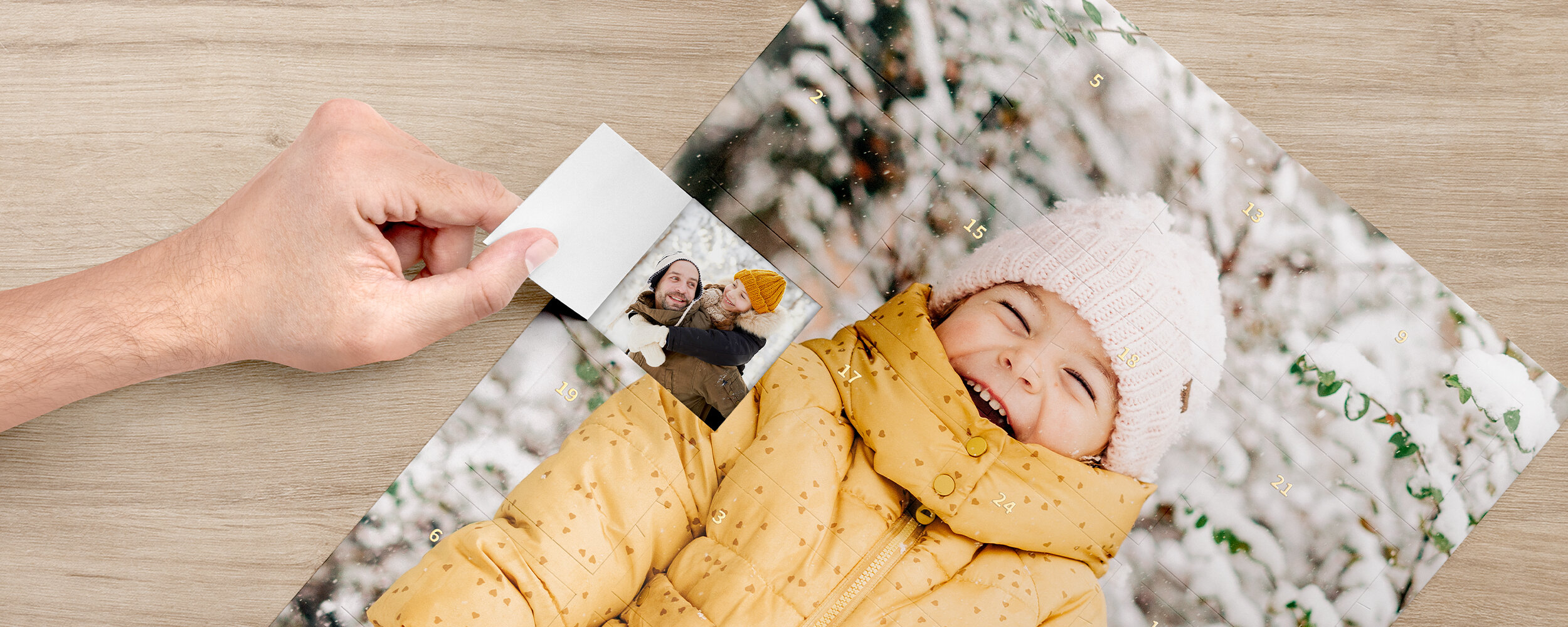 Adventskalender mit Bildern selbst gestalten