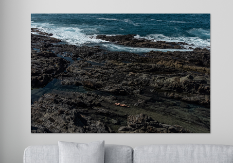 SIMBJOIS - Mensch in LandschaftWandbild