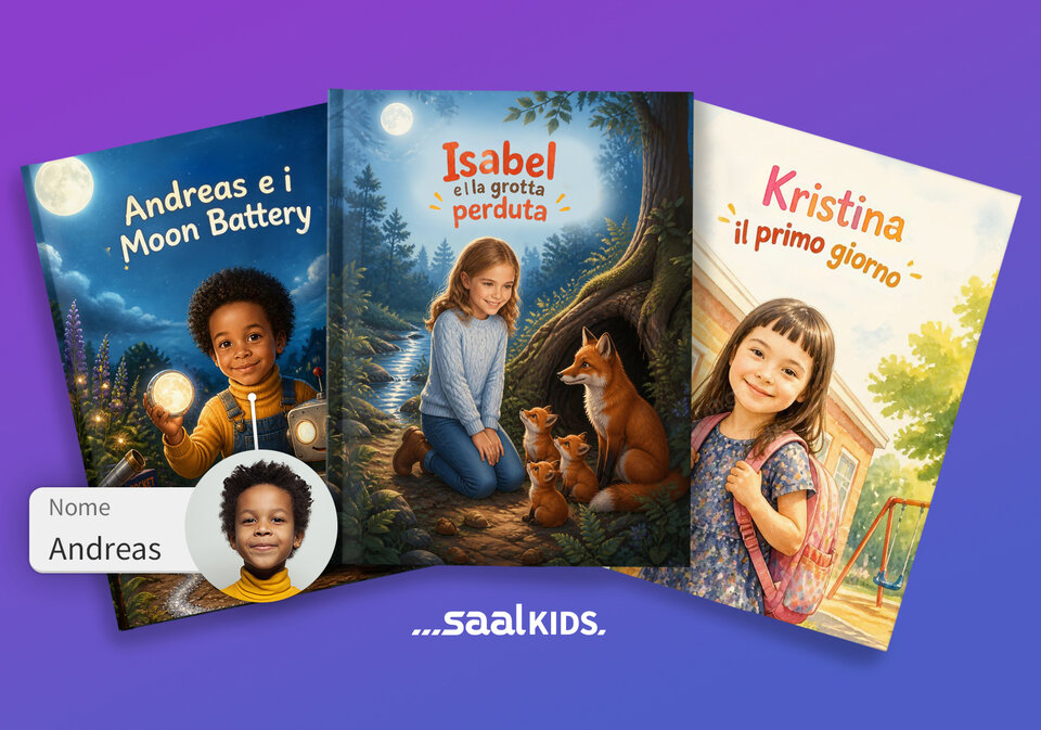 Il tuo bambino, protagonista: scopri il nuovo libro Saal Kids