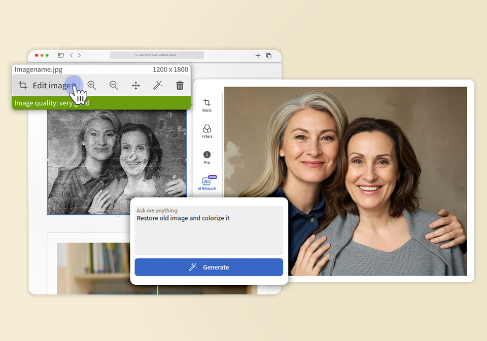 3 steps to a restored image