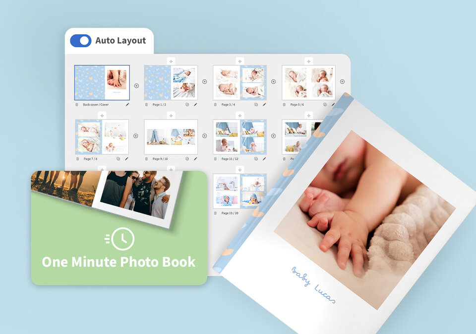 No time? Create a Photo Book in one minute!