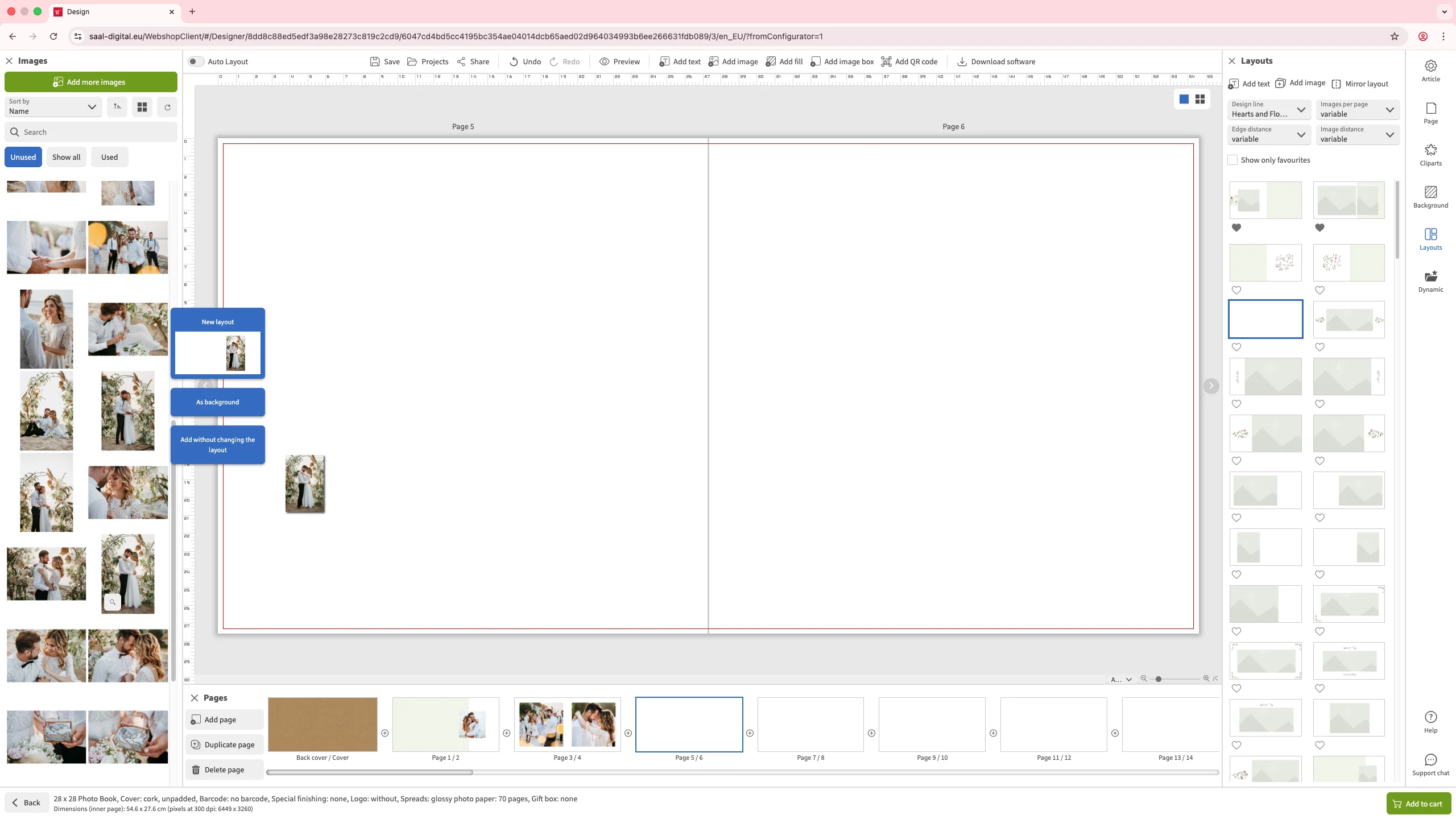 Optionen zum Ziehen von Bildern