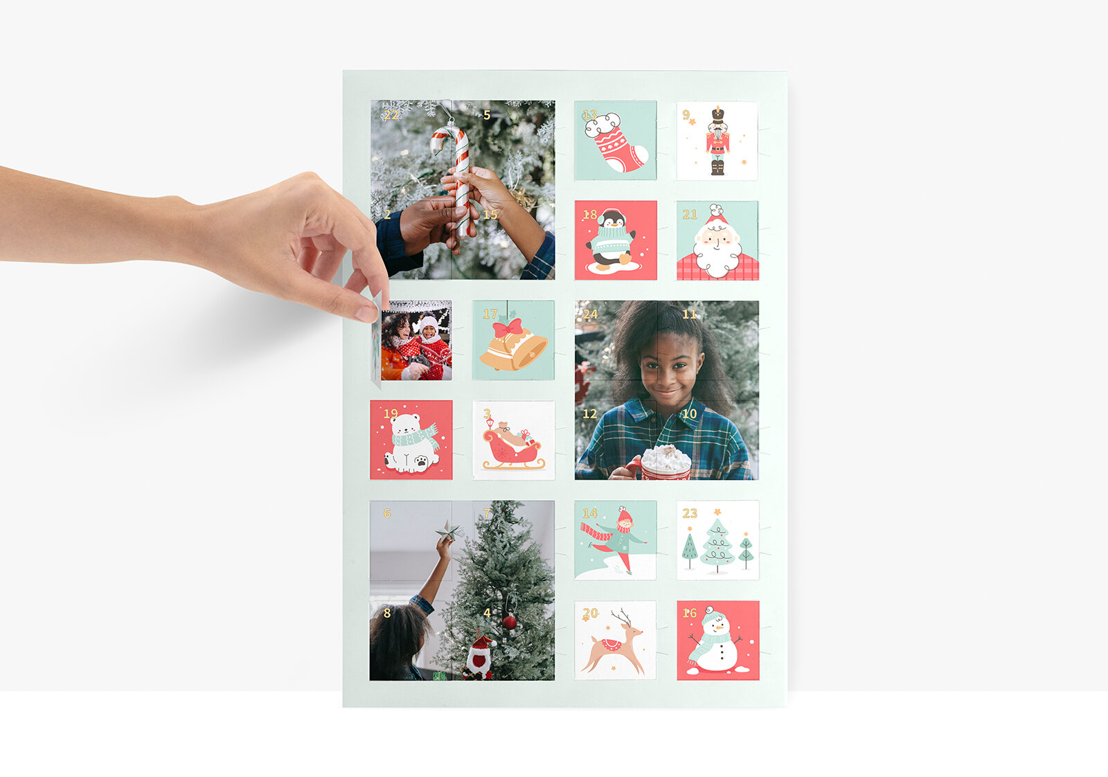 Adventskalender mit Türchenbildern 30 x 42 (A3)