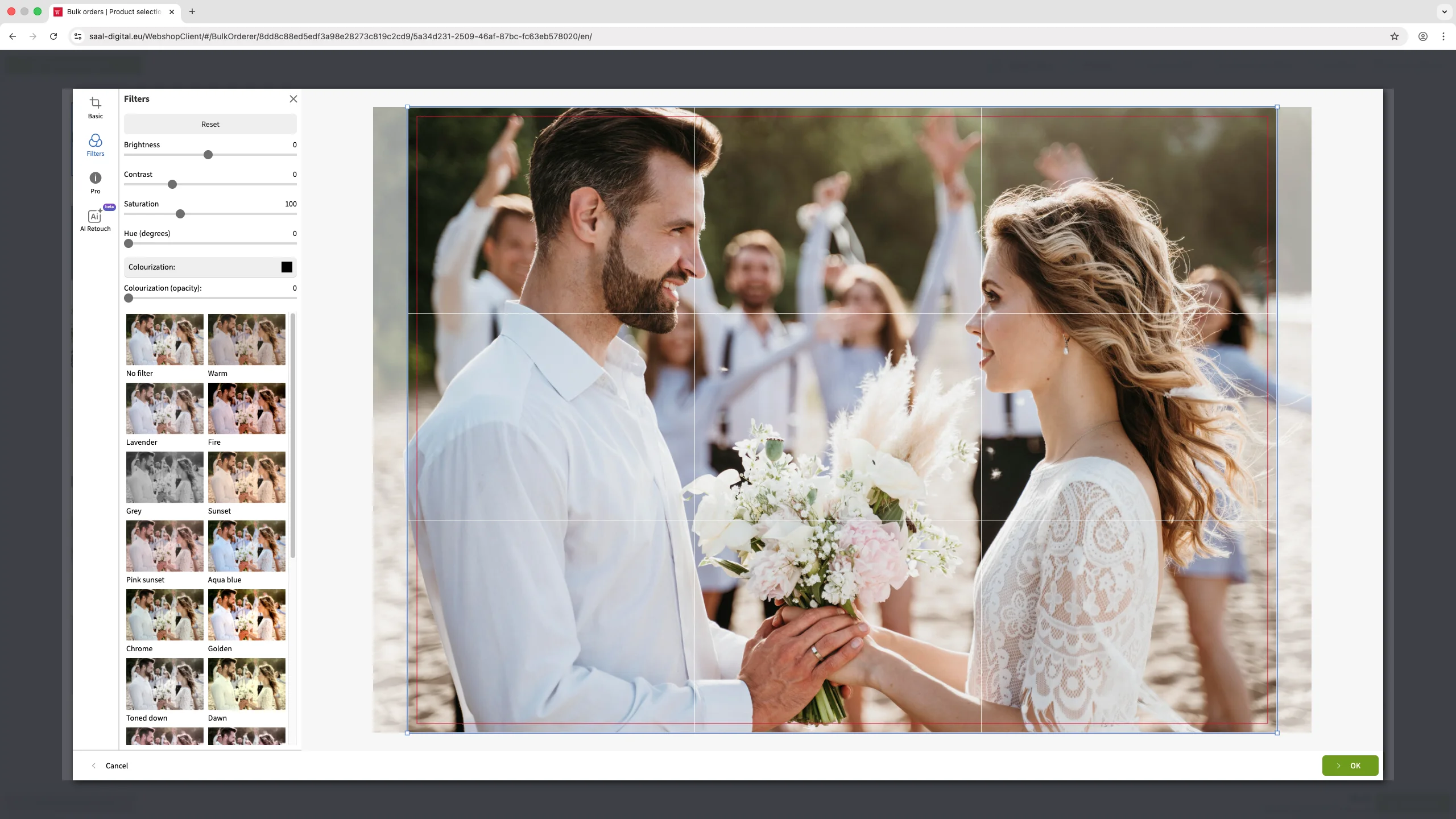 Afbeelding bewerken venster