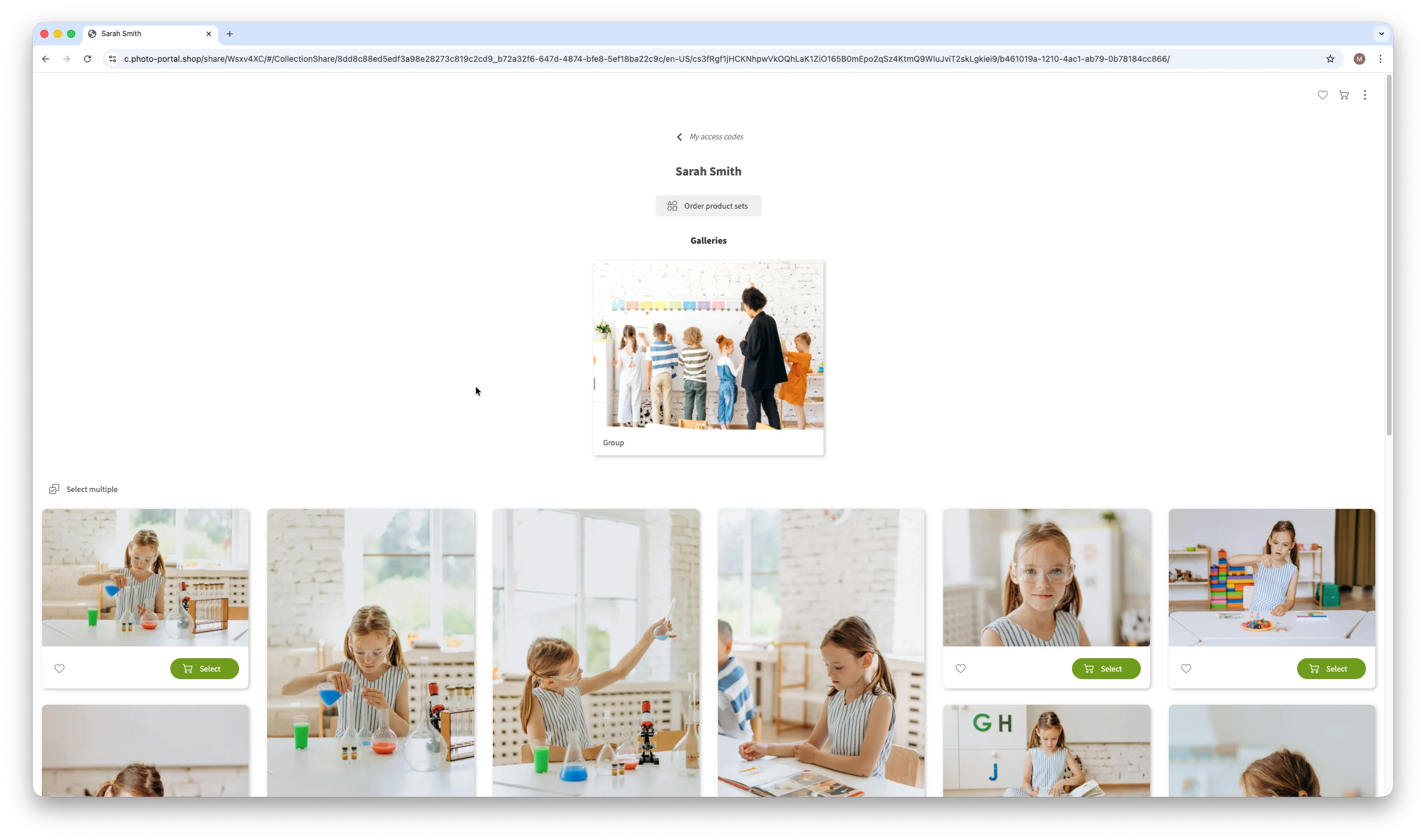 Beispiel für eine Galerie