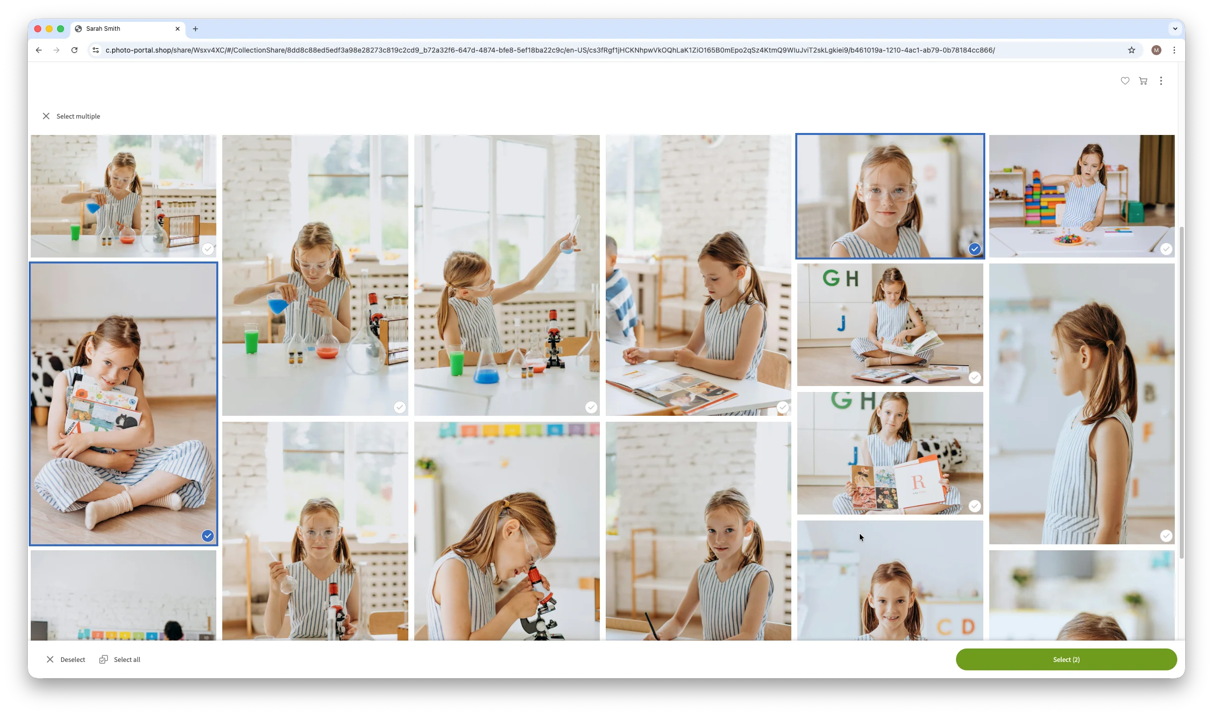 Mehrere Bilder ausgewählt