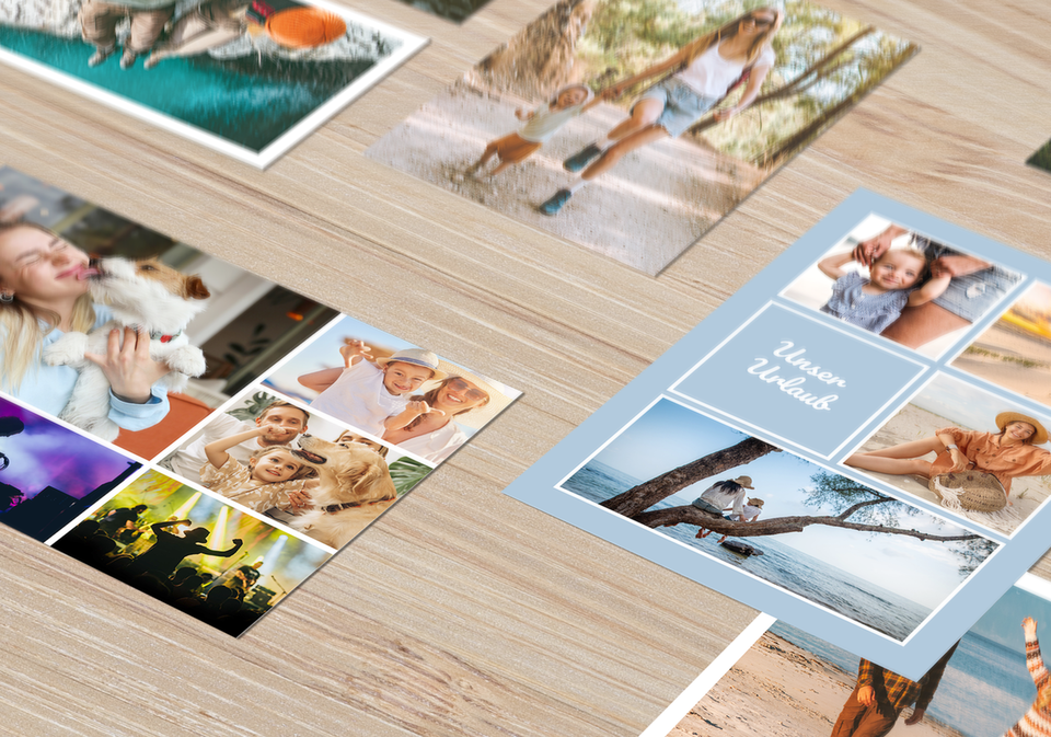 Fotoabzüge als Collage gestalten