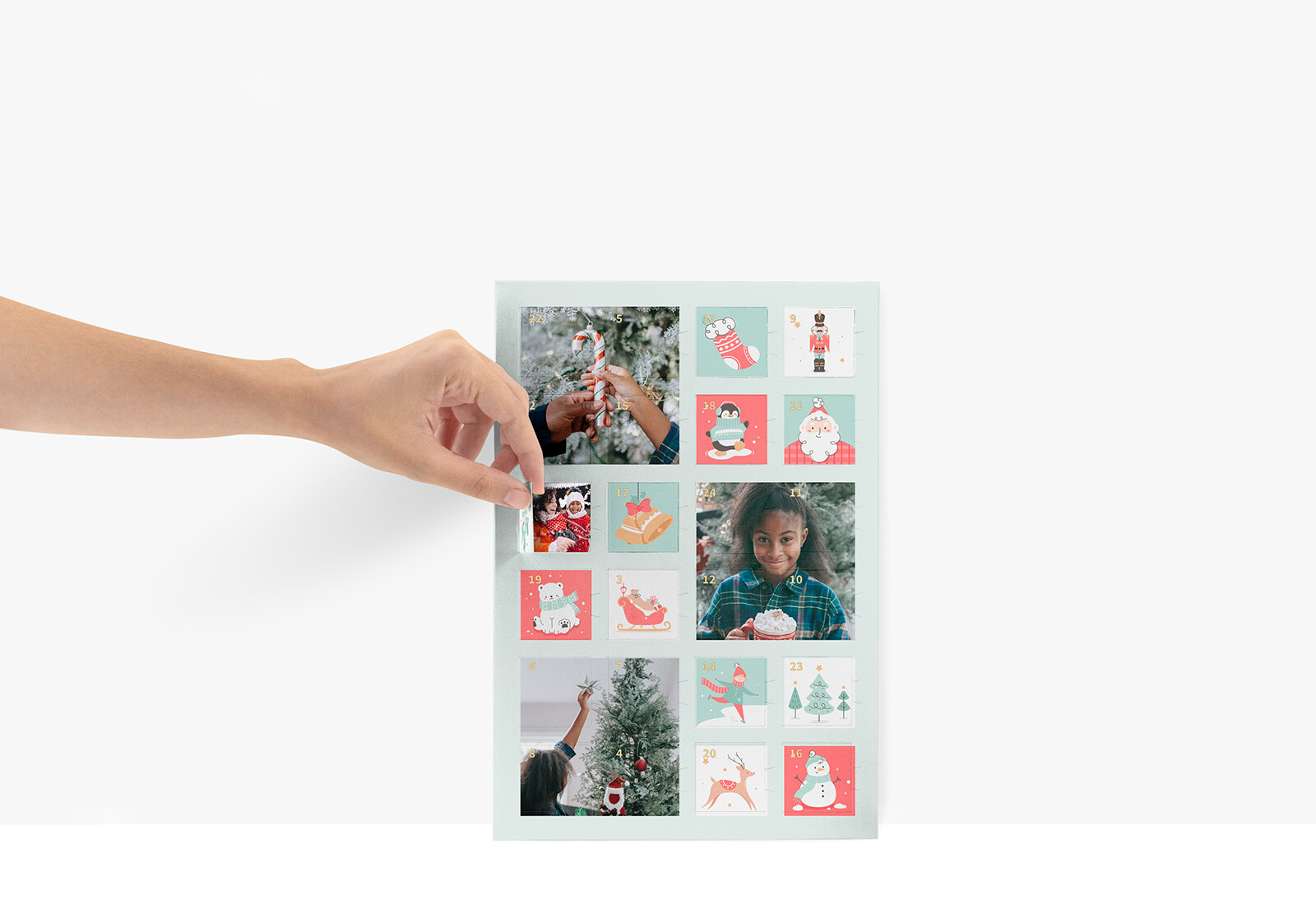 Adventskalender mit Türchenbildern 21 x 30
