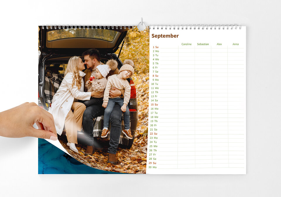Familienkalender 45 x 30 (A3 quer)