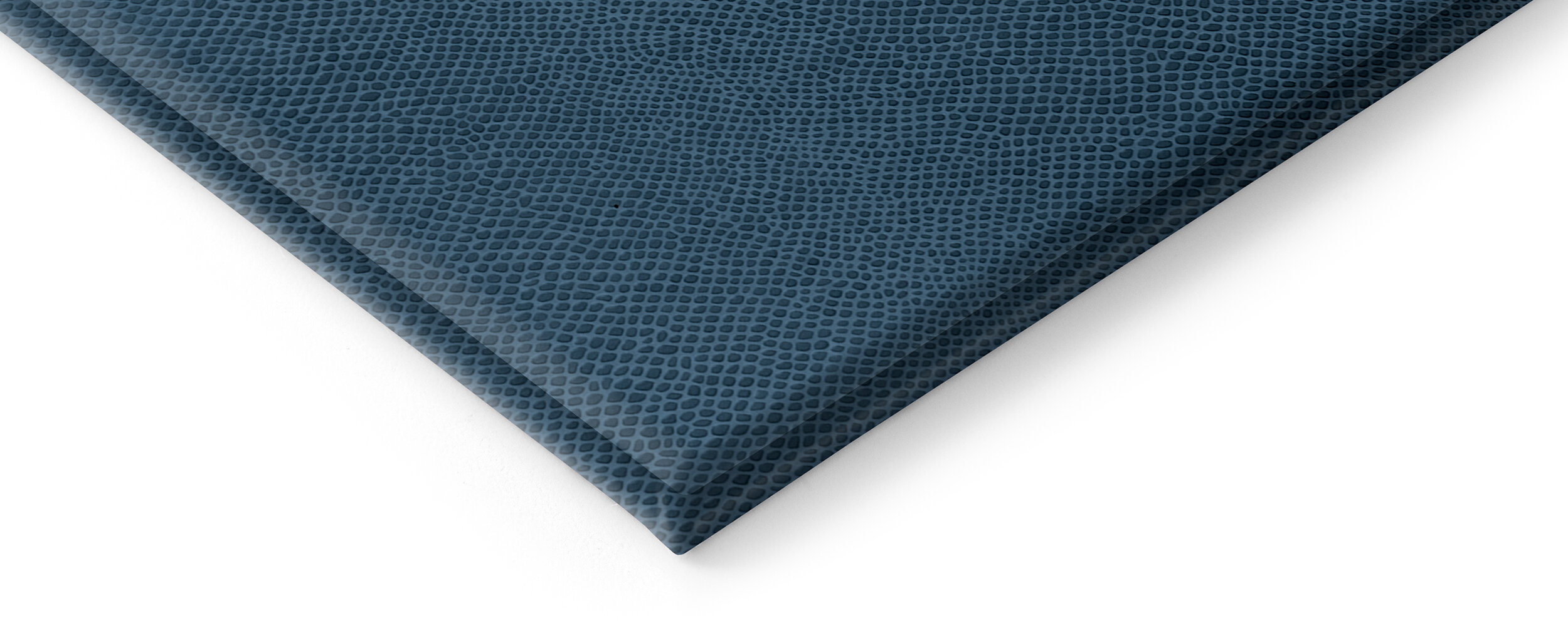 snake leatherette blue