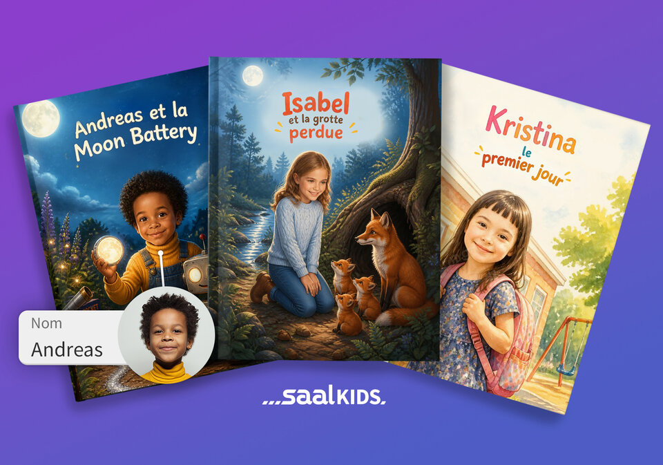 Votre enfant, personnage principal : découvrez le nouveau livre Saal Kids